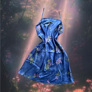 American Vintage Blue Floral Chemise